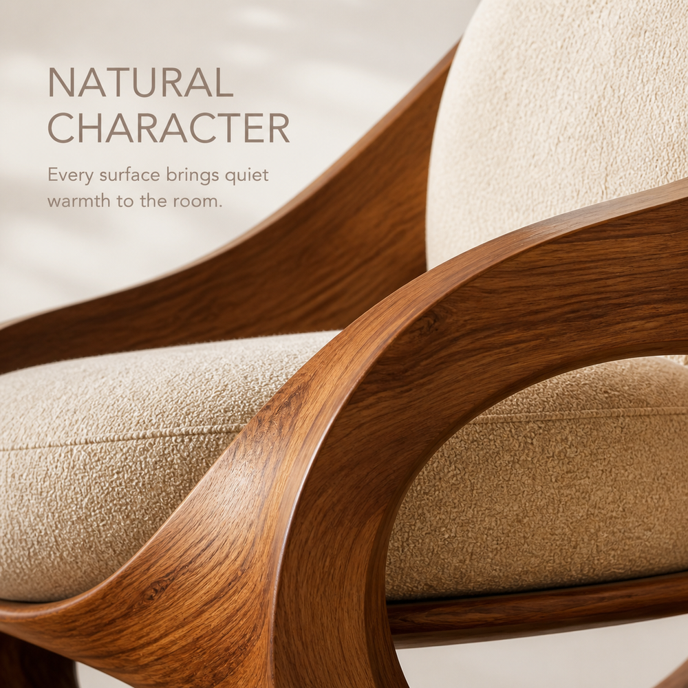 Rowan Hollow Form Natural Wood Chair - Design 046 - product image 05