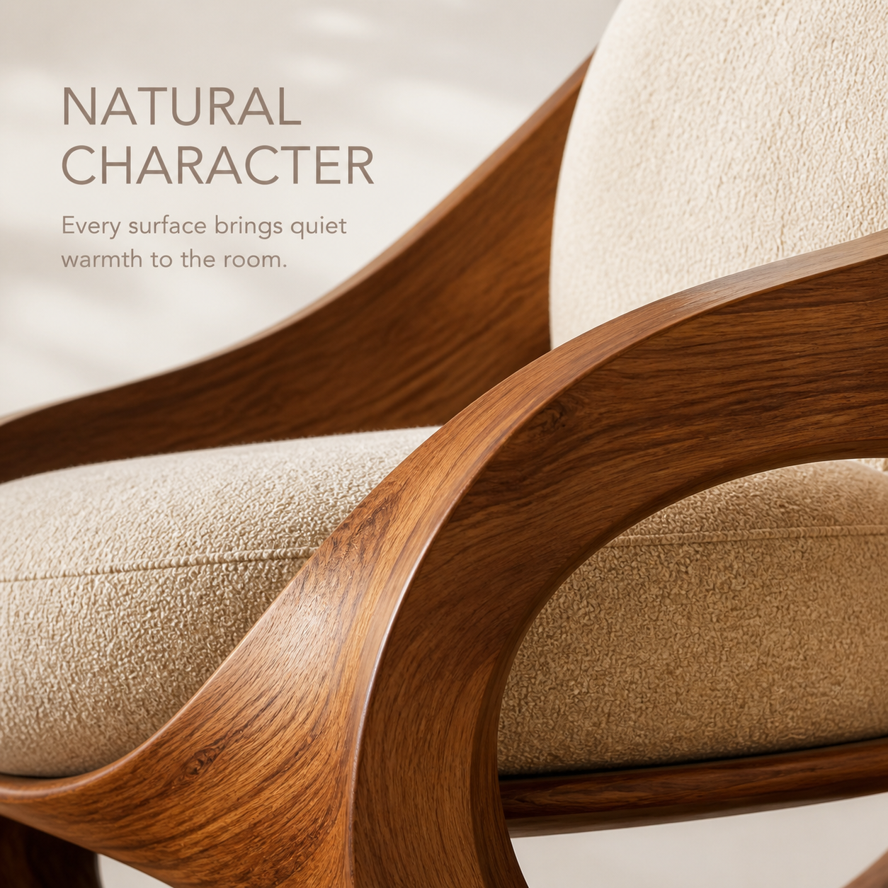 Rowan Hollow Form Natural Wood Chair - Design 046 - product image 05