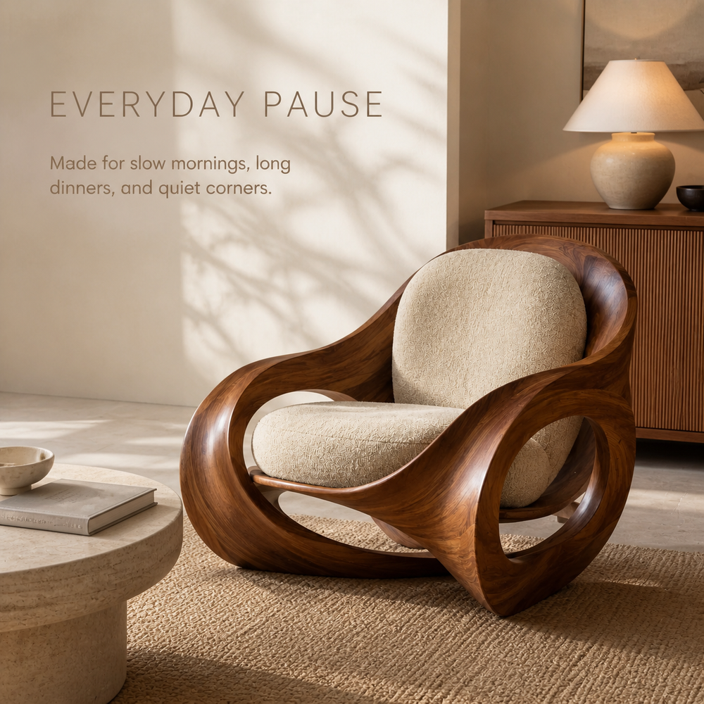 Rowan Hollow Form Natural Wood Chair - Design 046 - product image 07