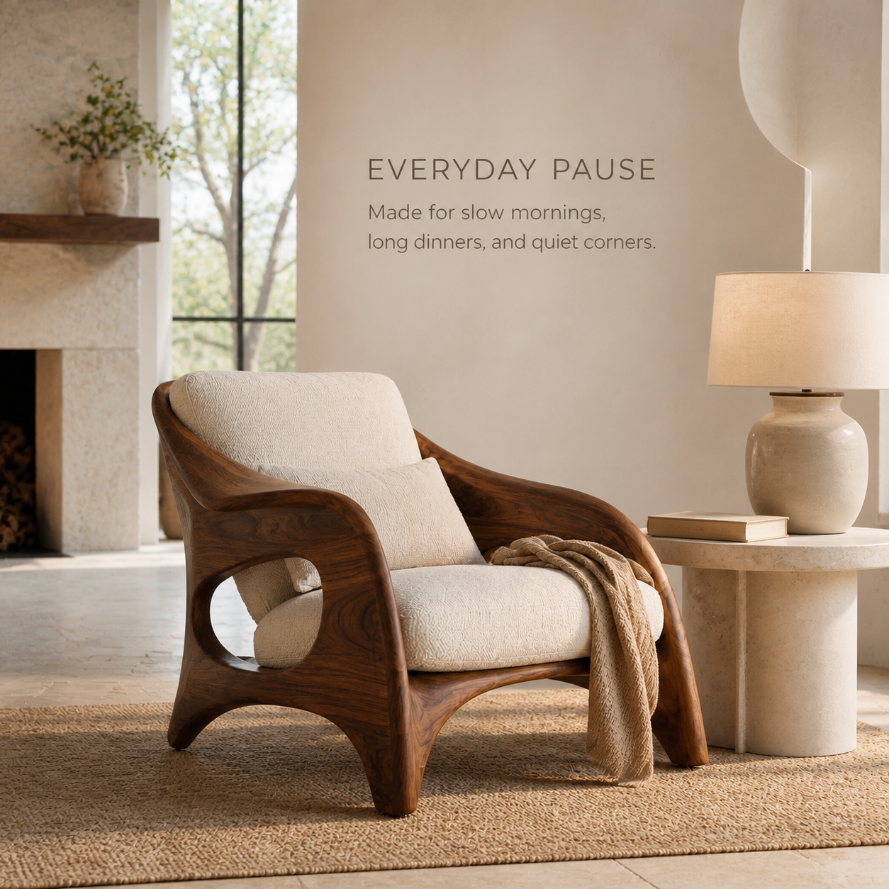 Liora Warm Natural Wood Accent Chair - Design 047 - product image 07