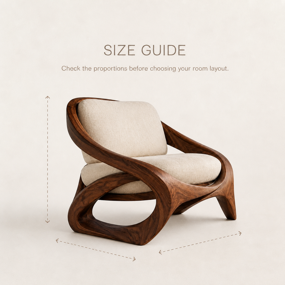 Soren Rounded Natural Wood Lounge Chair - Design 048 - product image 08