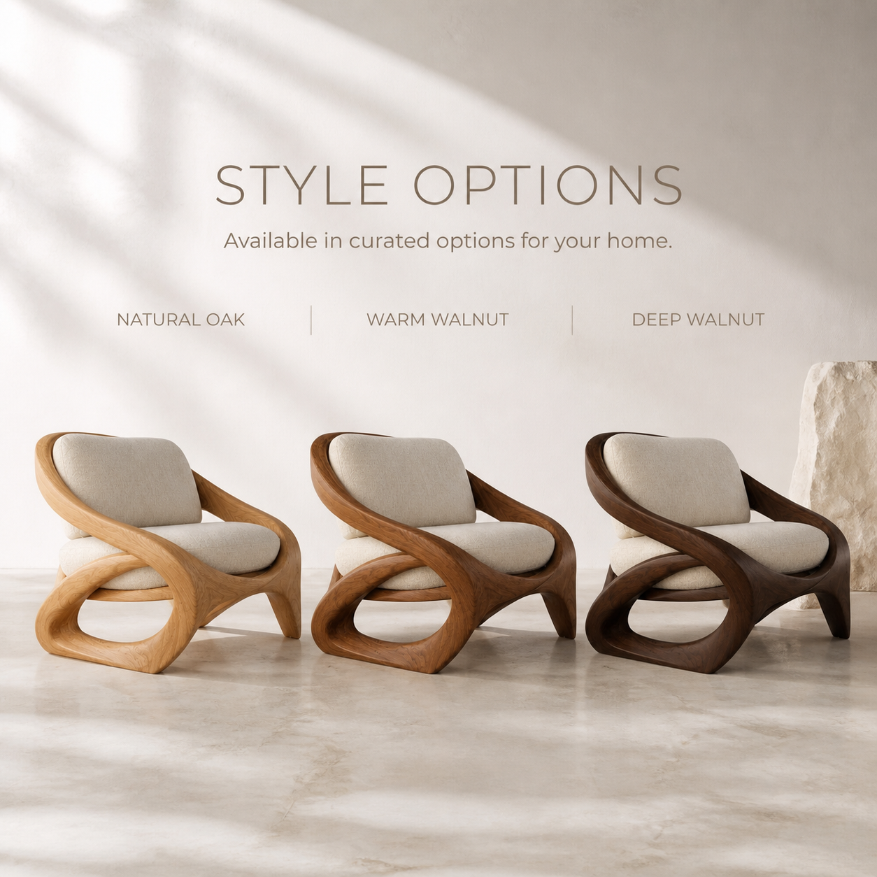 Soren Rounded Natural Wood Lounge Chair - Design 048 - product image 11