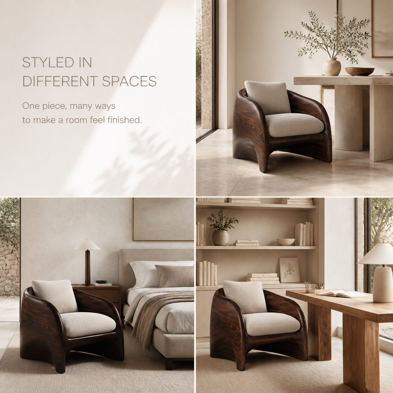 Elara Gallery Natural Wood Accent Chair - Design 049 - product image 10