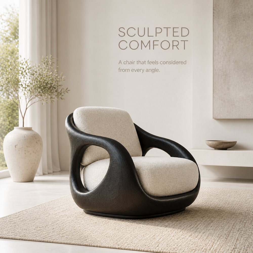 Veyra Soft Curve Natural Wood Chair - Design 050 - product image 03
