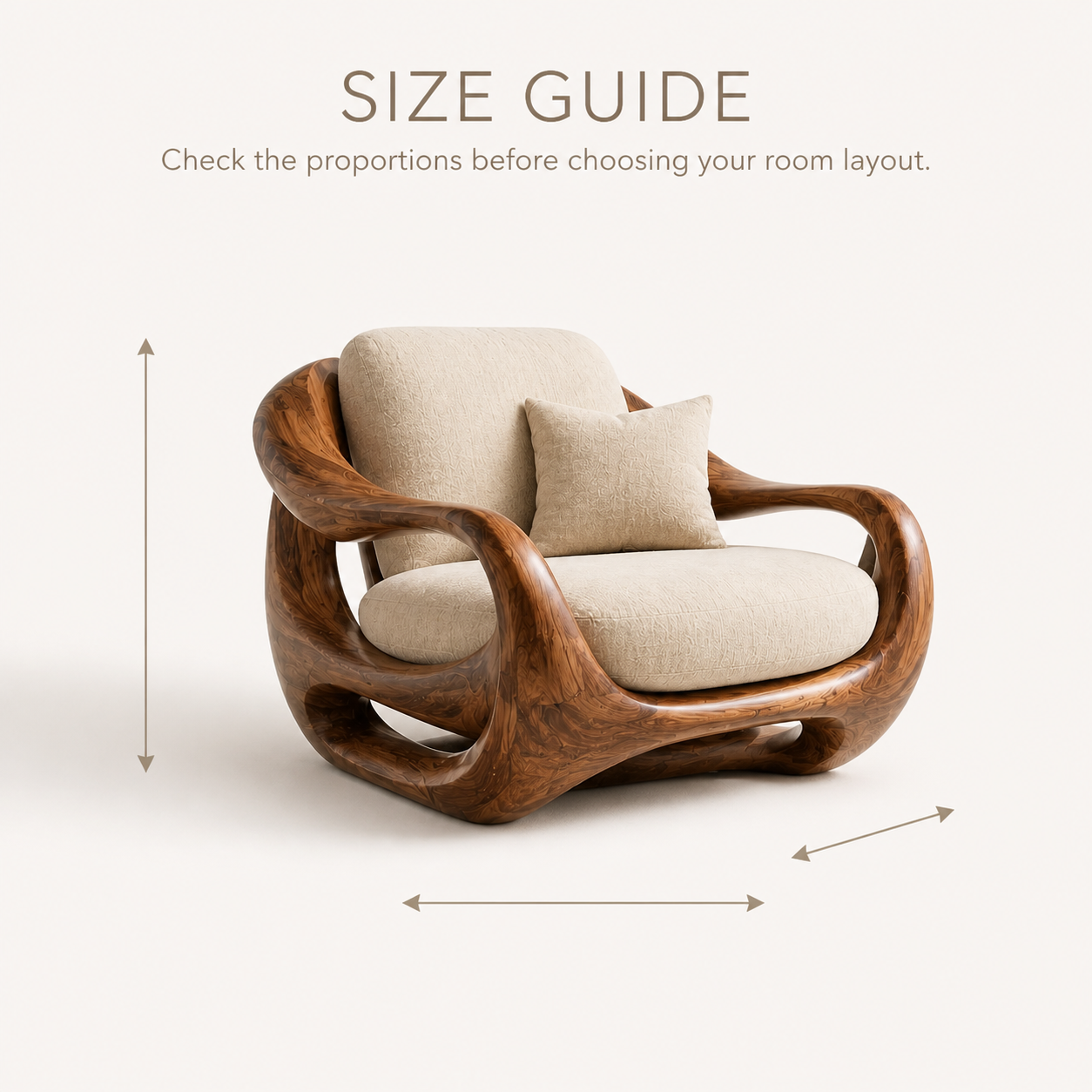 Calder Organic Modern Natural Wood Chair - Design 051 - product image 08