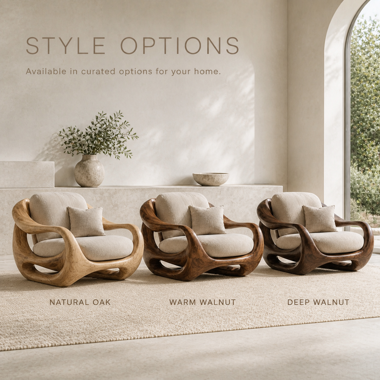 Calder Organic Modern Natural Wood Chair - Design 051 - product image 11