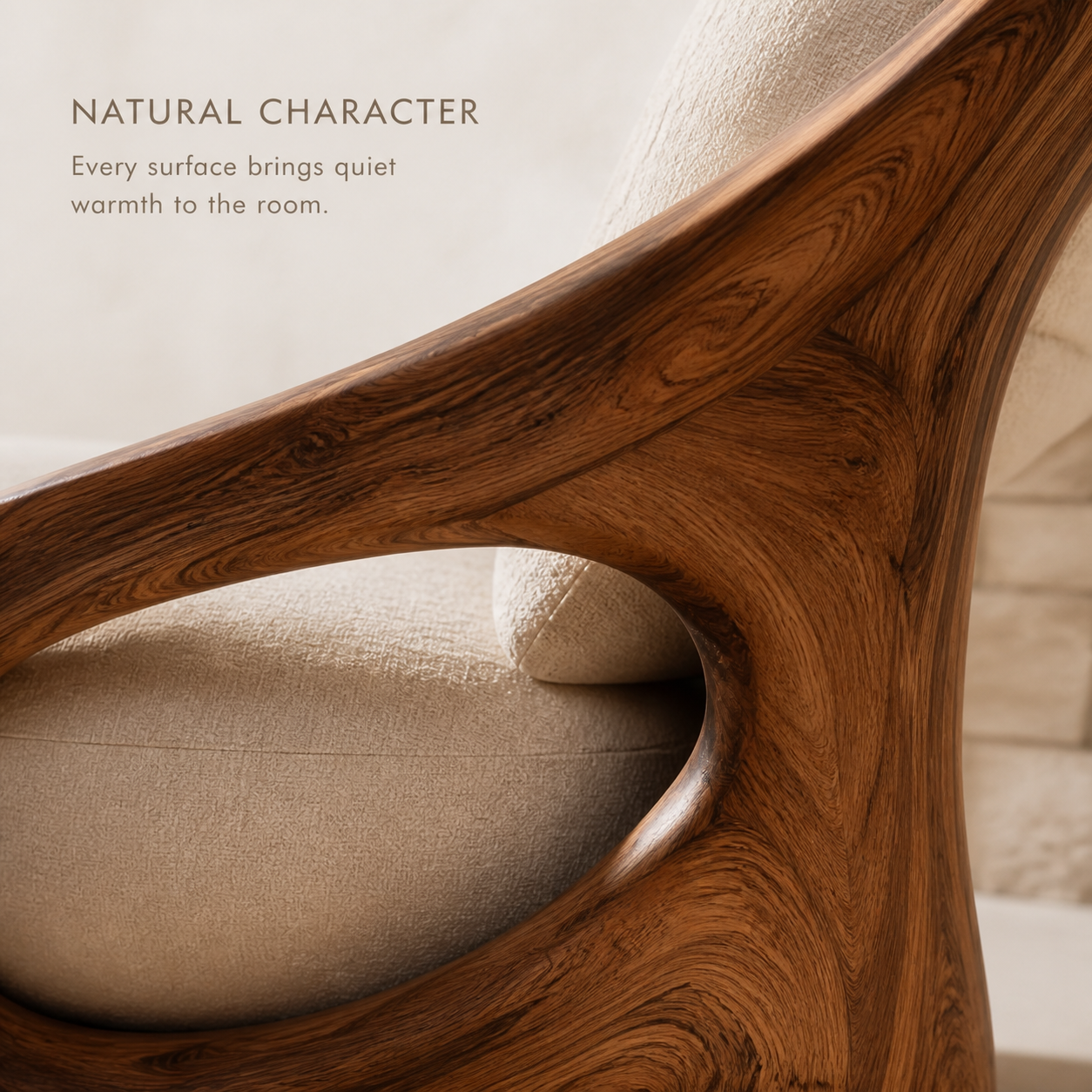 Nolan Arc Natural Wood Lounge Chair - Design 052 - product image 05