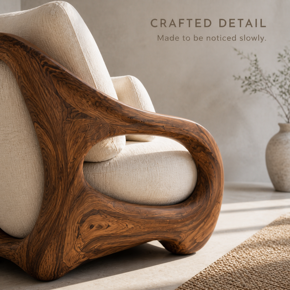 Nolan Arc Natural Wood Lounge Chair - Design 052 - product image 06