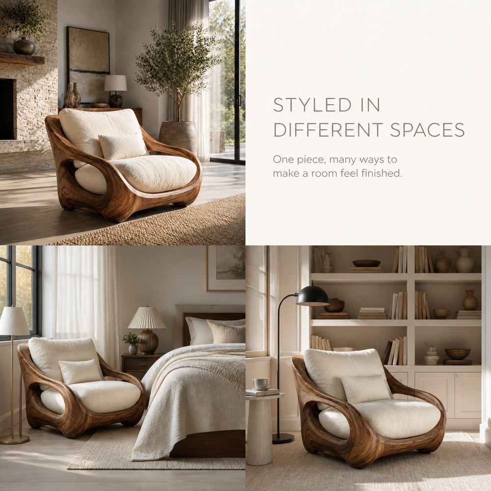 Nolan Arc Natural Wood Lounge Chair - Design 052 - product image 10