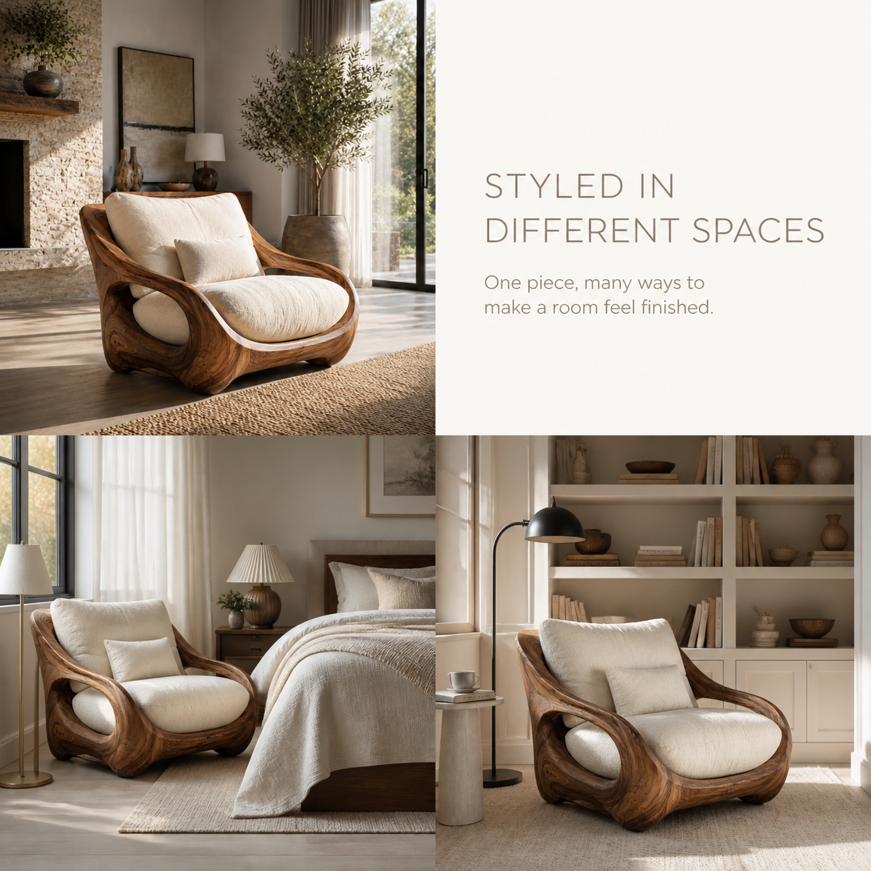 Nolan Arc Natural Wood Lounge Chair - Design 052 - product image 10