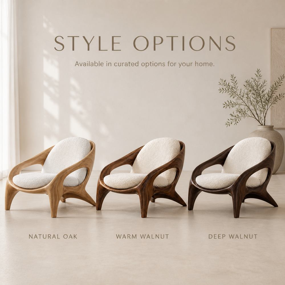 Brielle Sculpted Natural Wood Chair - Design 053 - product image 11