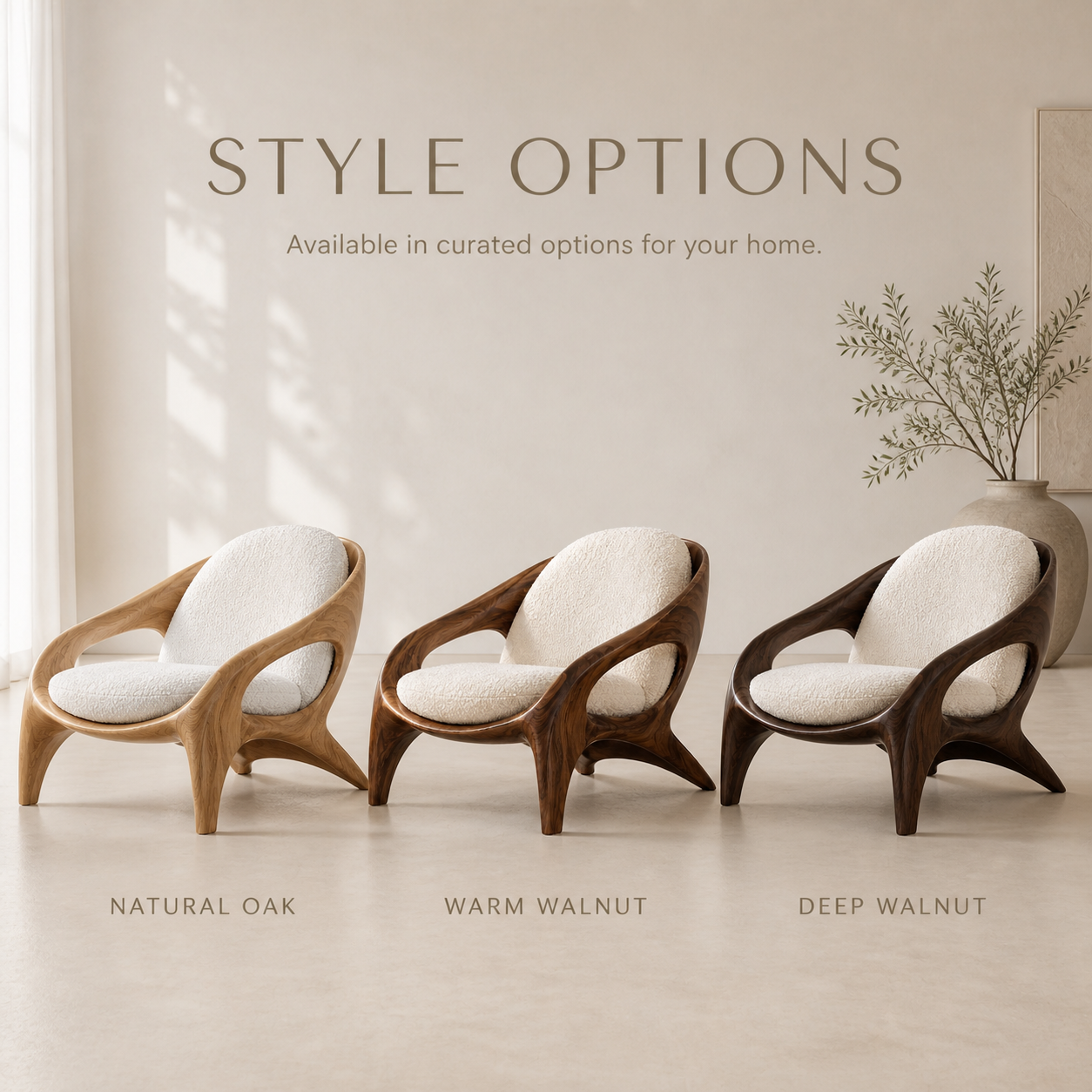 Brielle Sculpted Natural Wood Chair - Design 053 - product image 11