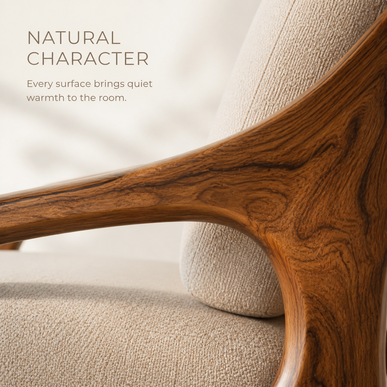 Marin Curved Natural Wood Lounge Chair - Design 054 - product image 05