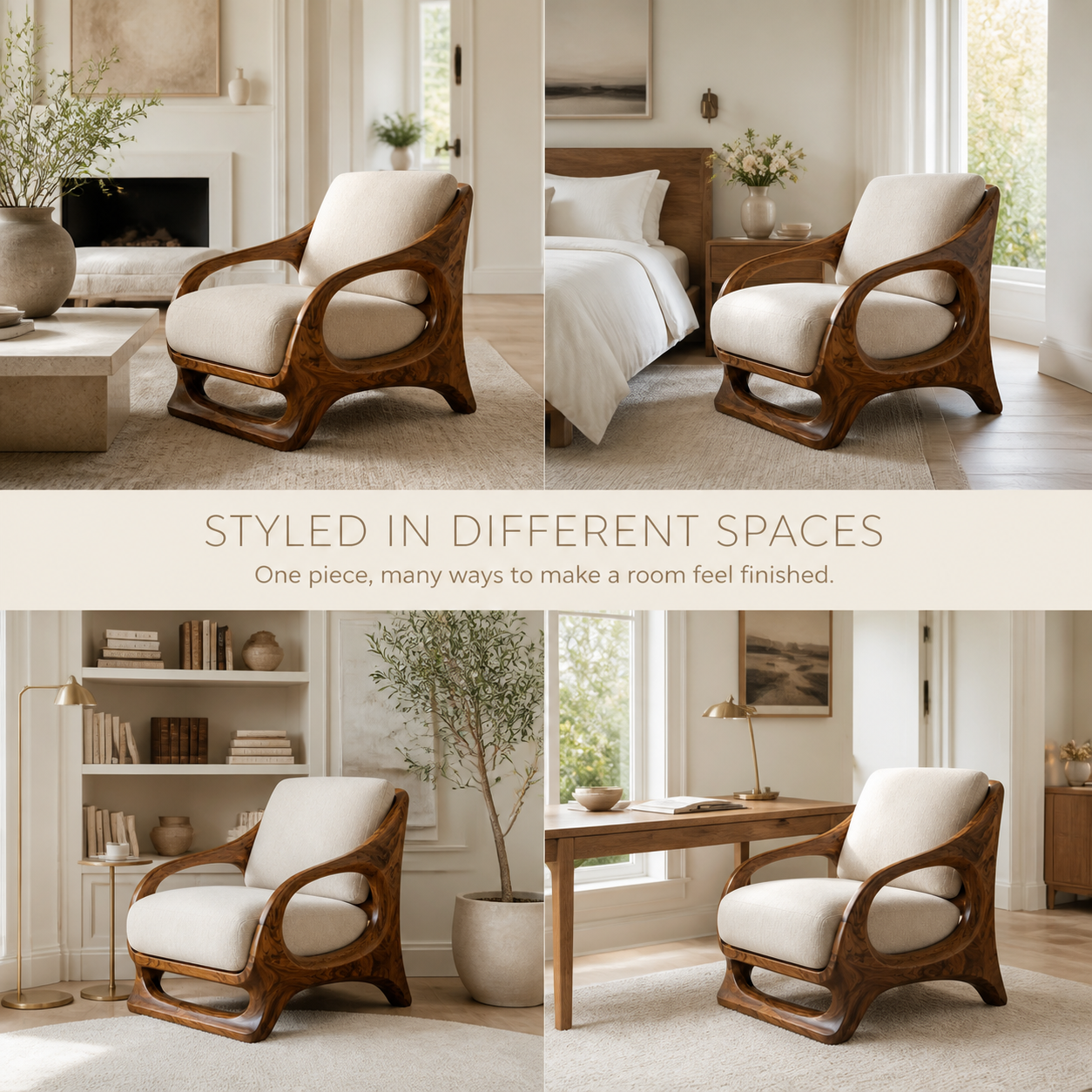 Marin Curved Natural Wood Lounge Chair - Design 054 - product image 10