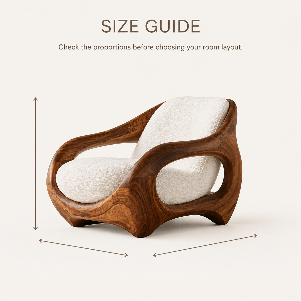 Alden Sculptural Natural Wood Lounge Chair - Design 056 - product image 08