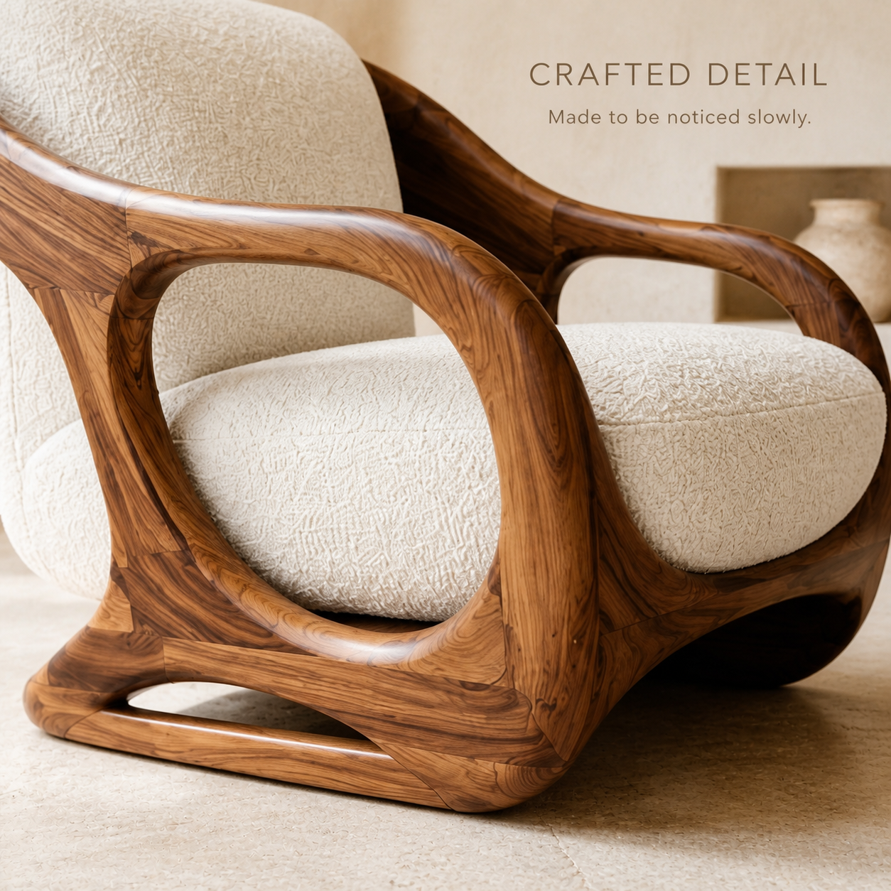 Mira Organic Natural Wood Lounge Chair - Design 057 - product image 06