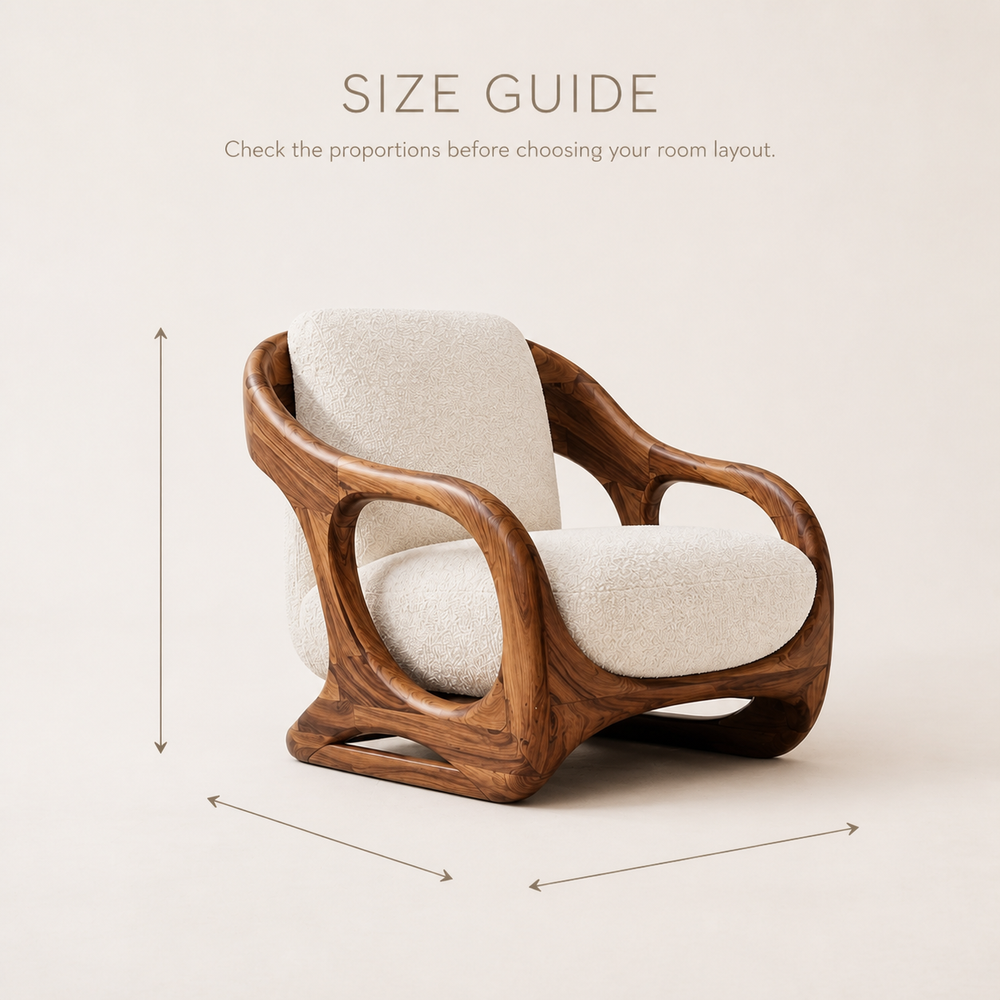 Mira Organic Natural Wood Lounge Chair - Design 057 - product image 08