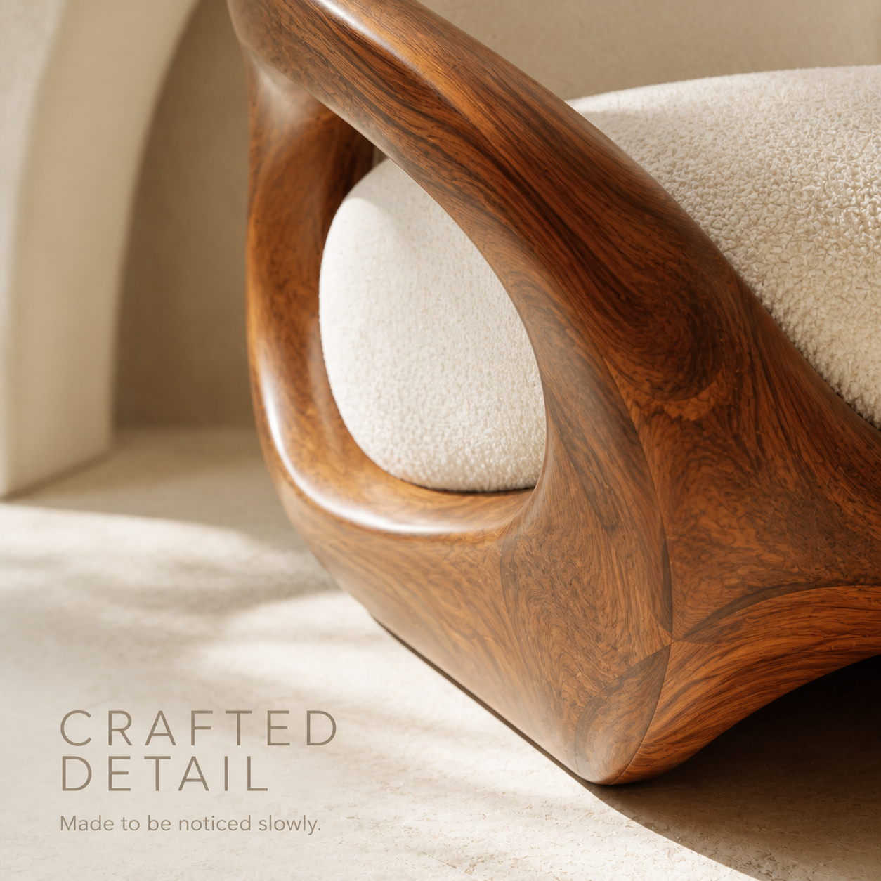 Rowan Hollow Form Natural Wood Chair - Design 058 - product image 06