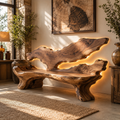 Soren Rounded Natural Wood Lounge Chair - Design 060 - main view