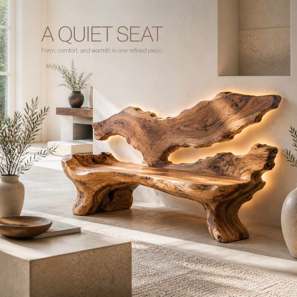 Soren Rounded Natural Wood Lounge Chair - Design 060 - product image 02