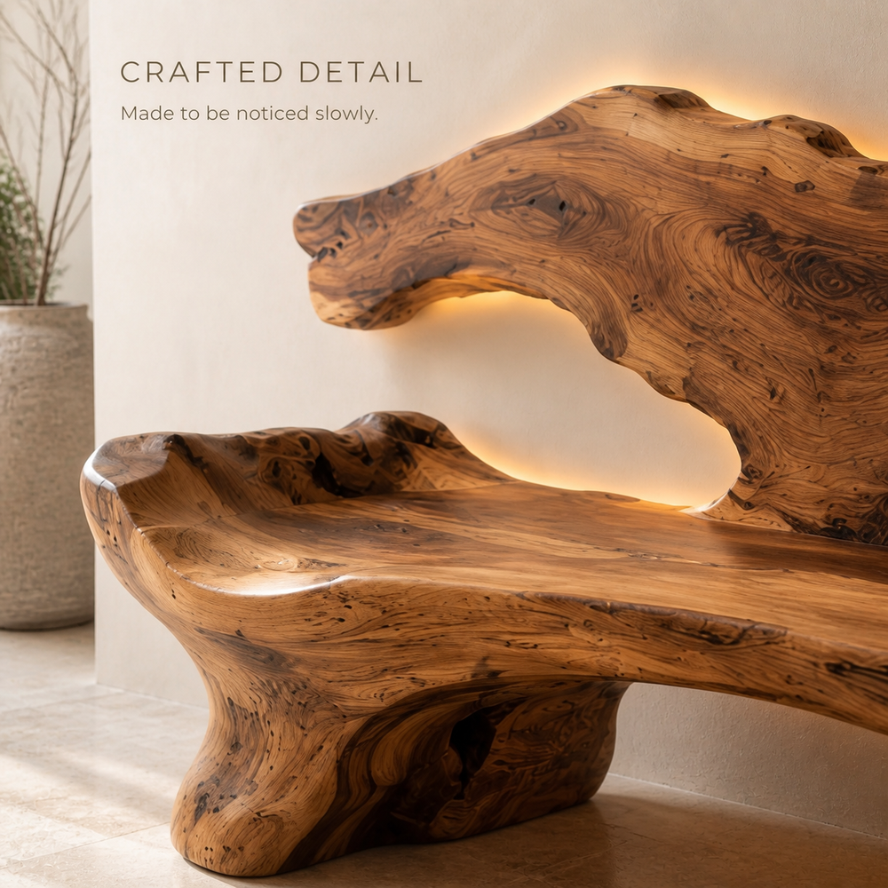 Soren Rounded Natural Wood Lounge Chair - Design 060 - product image 06