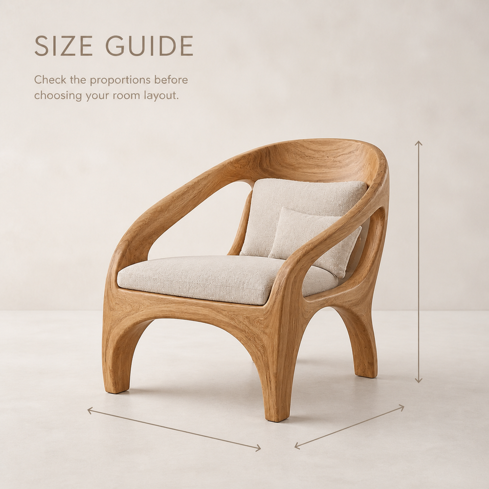 Elara Gallery Natural Wood Accent Chair - Design 061 - product image 08