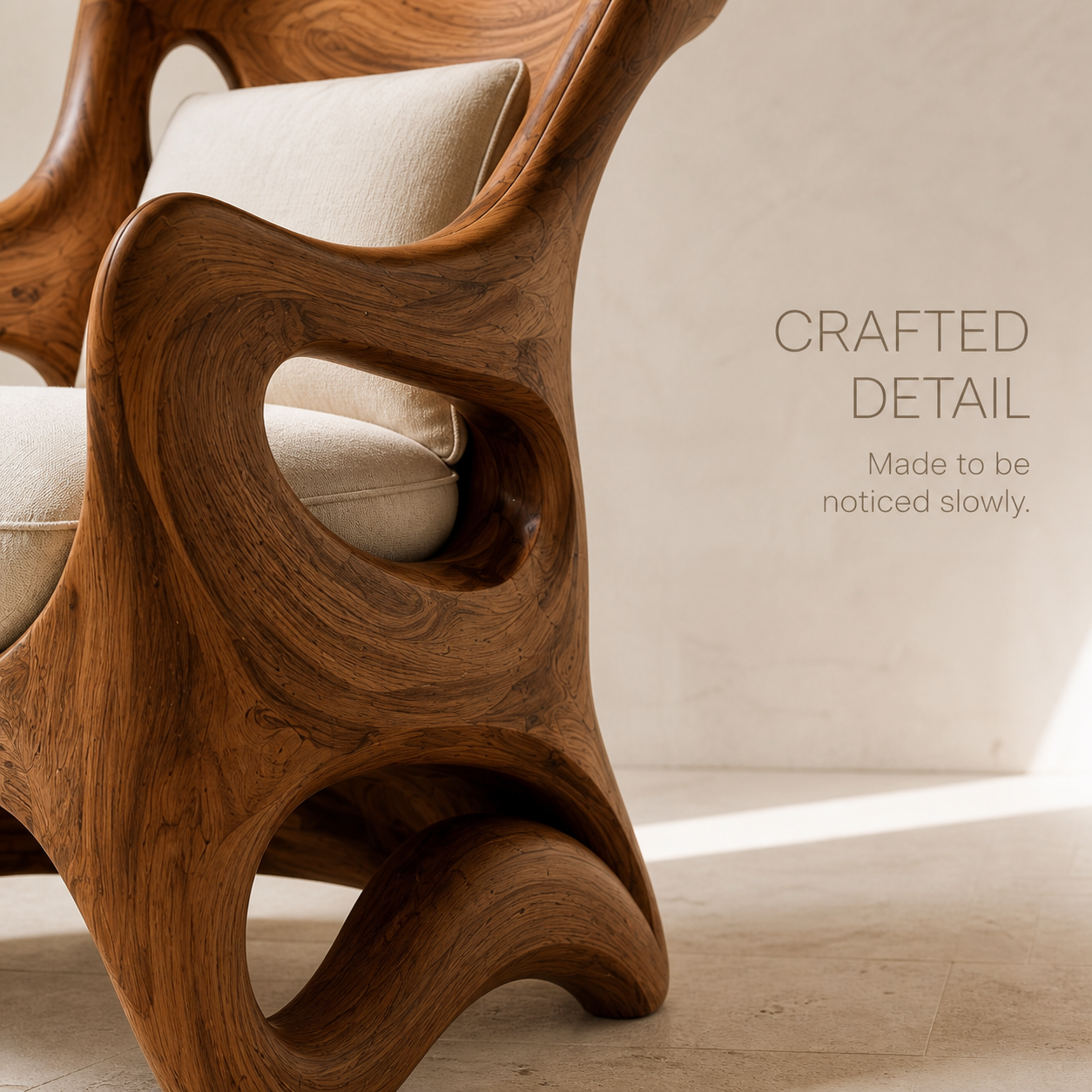 Veyra Soft Curve Natural Wood Chair - Design 062 - product image 06