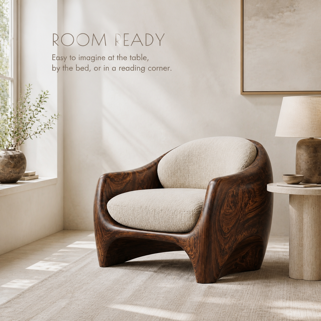 Calder Organic Modern Natural Wood Chair - Design 063 - product image 04