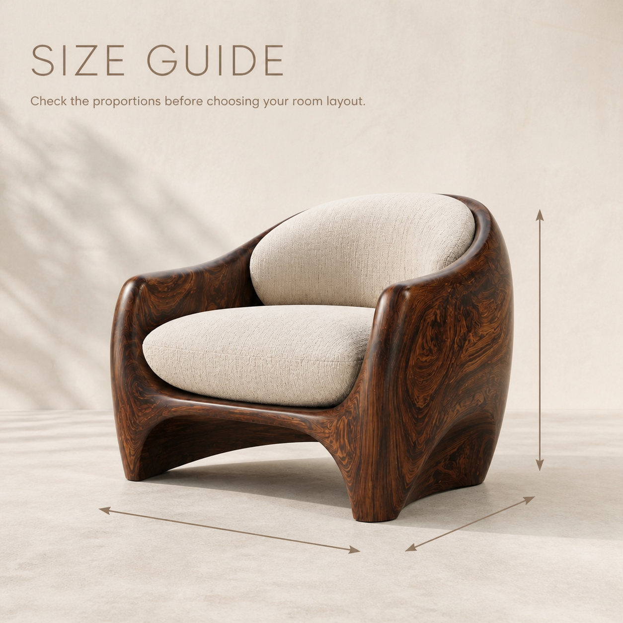 Calder Organic Modern Natural Wood Chair - Design 063 - product image 08