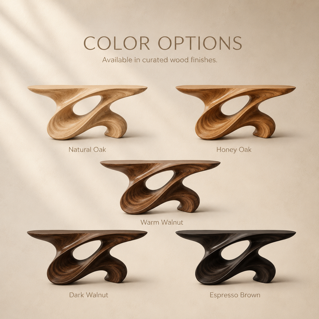 Vesper Soft Curve Console Table - product detail 2