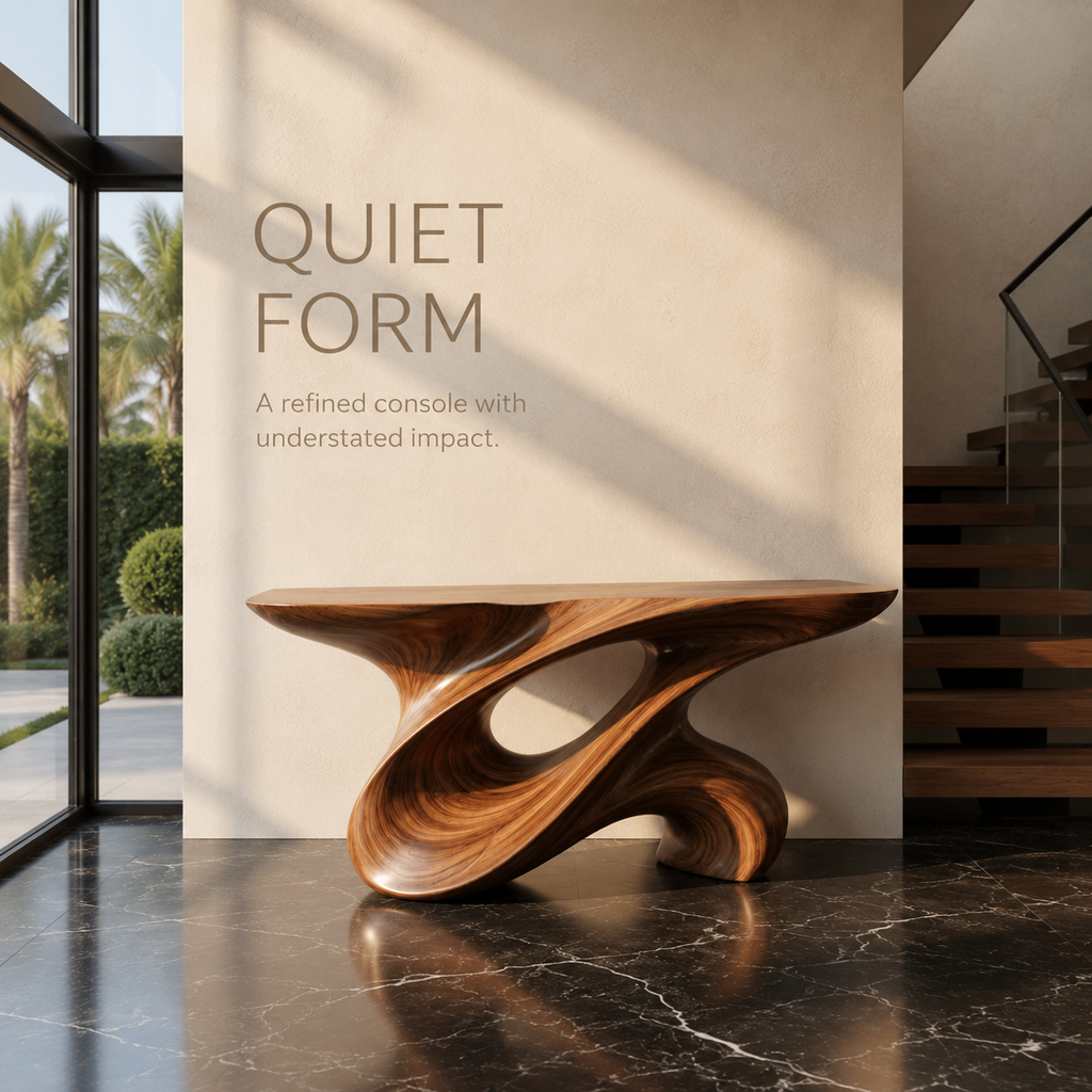 Vesper Soft Curve Console Table - product detail 3