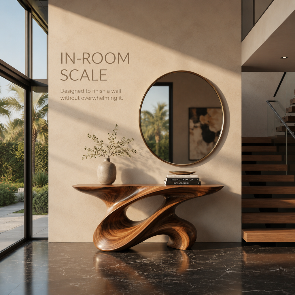 Vesper Soft Curve Console Table - product detail 4