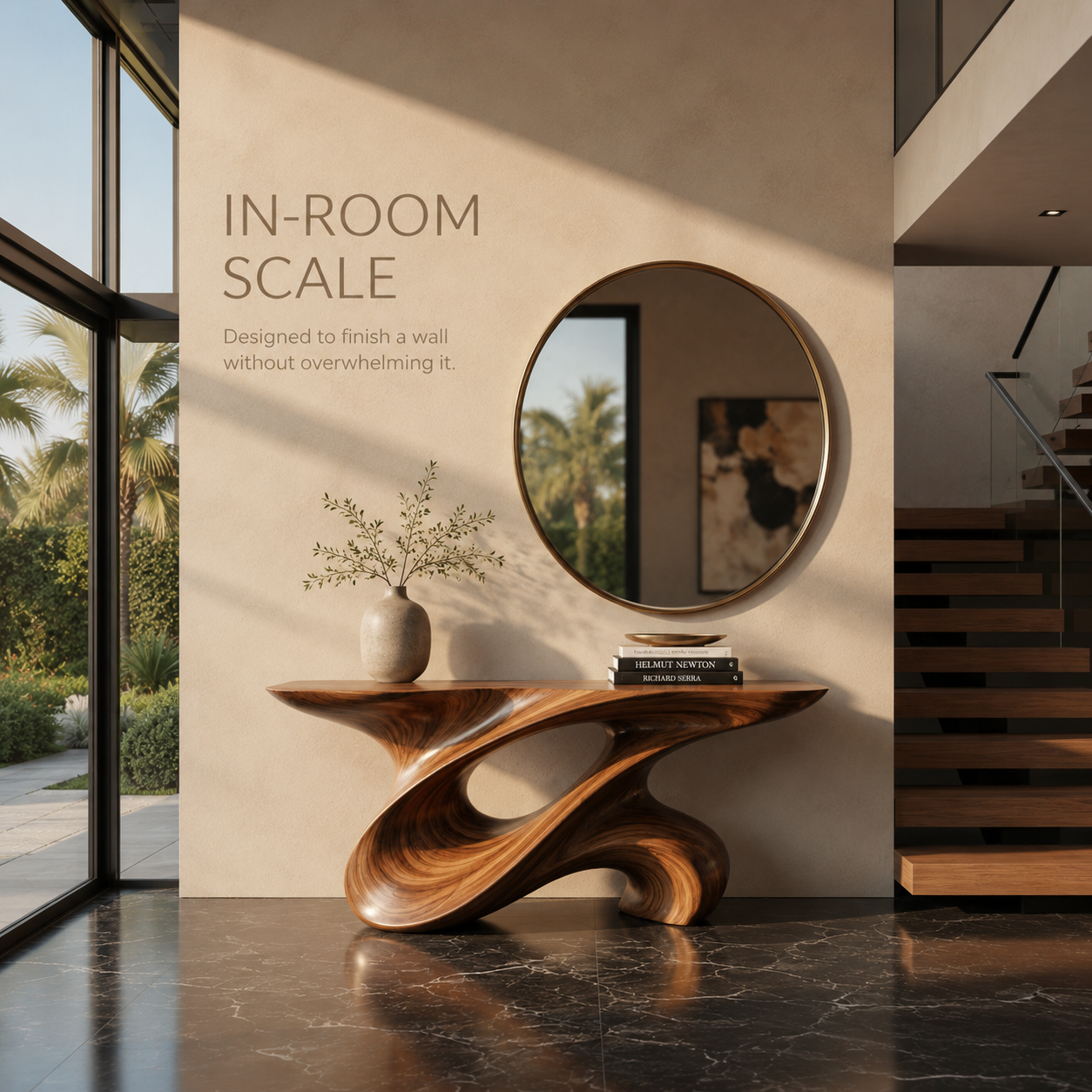 Vesper Soft Curve Console Table - product detail 4