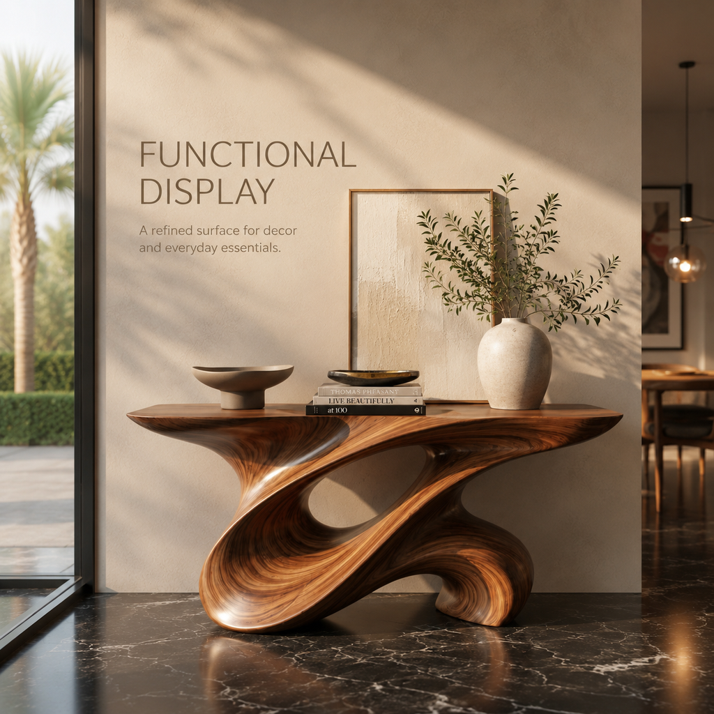 Vesper Soft Curve Console Table - product detail 7