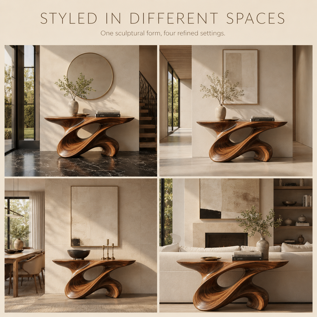 Vesper Soft Curve Console Table - product detail 10