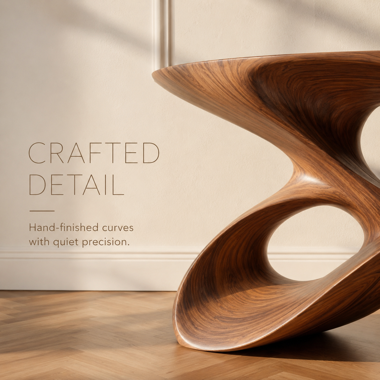 Elara Hollow Form Console Table - product detail 5