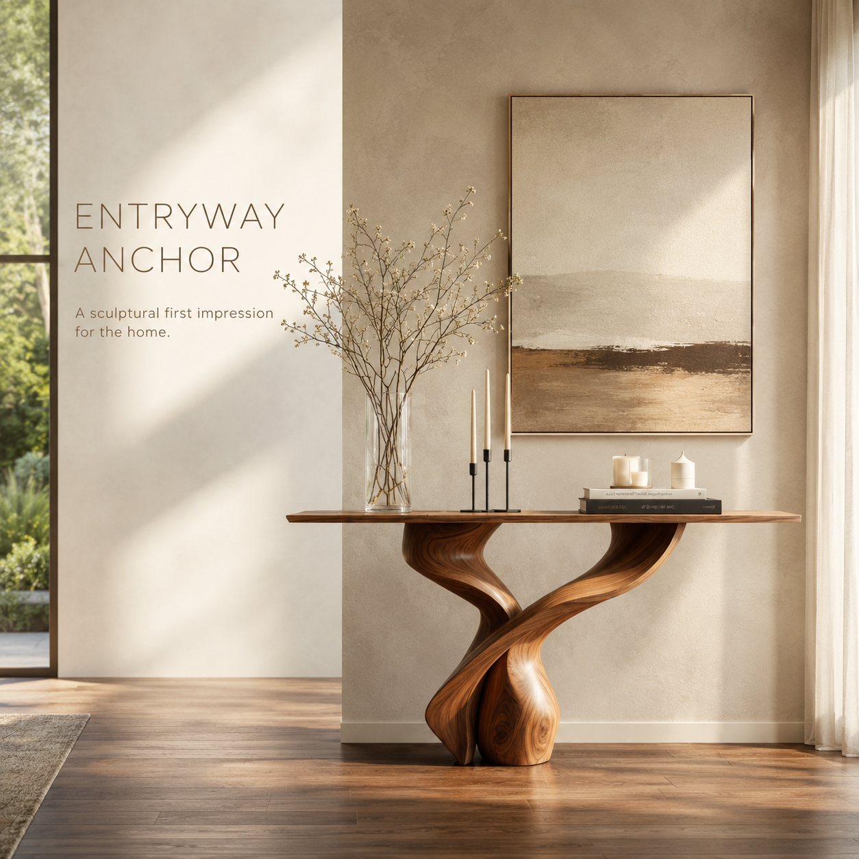 Isla Wave Base Console Table - product detail 1