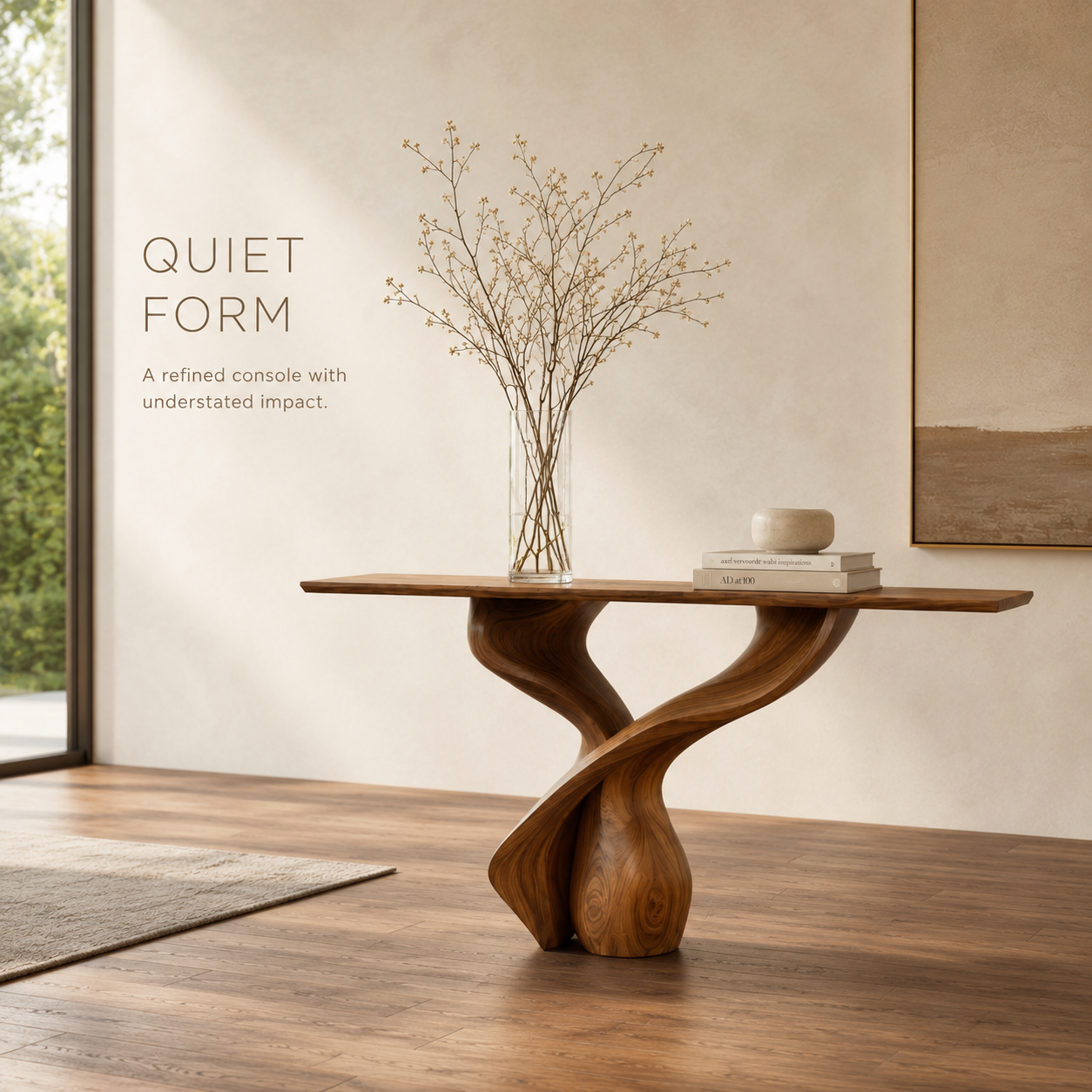 Isla Wave Base Console Table - product detail 2