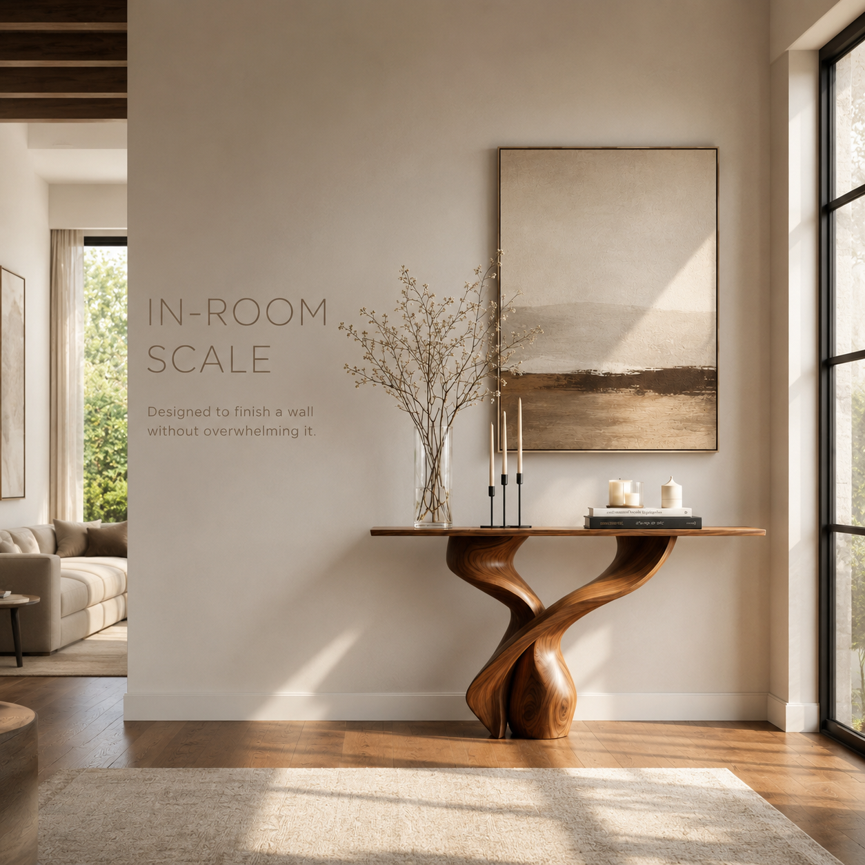 Isla Wave Base Console Table - product detail 3