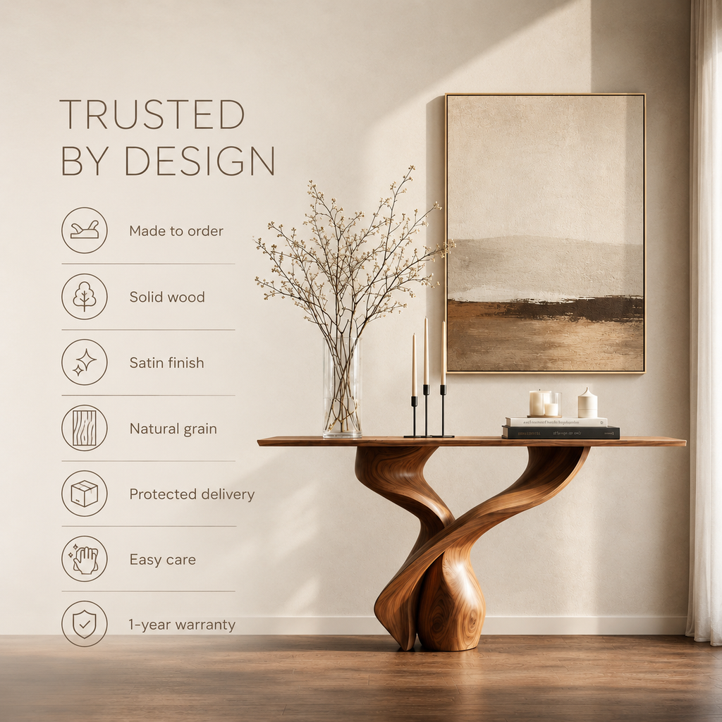 Isla Wave Base Console Table - product detail 8