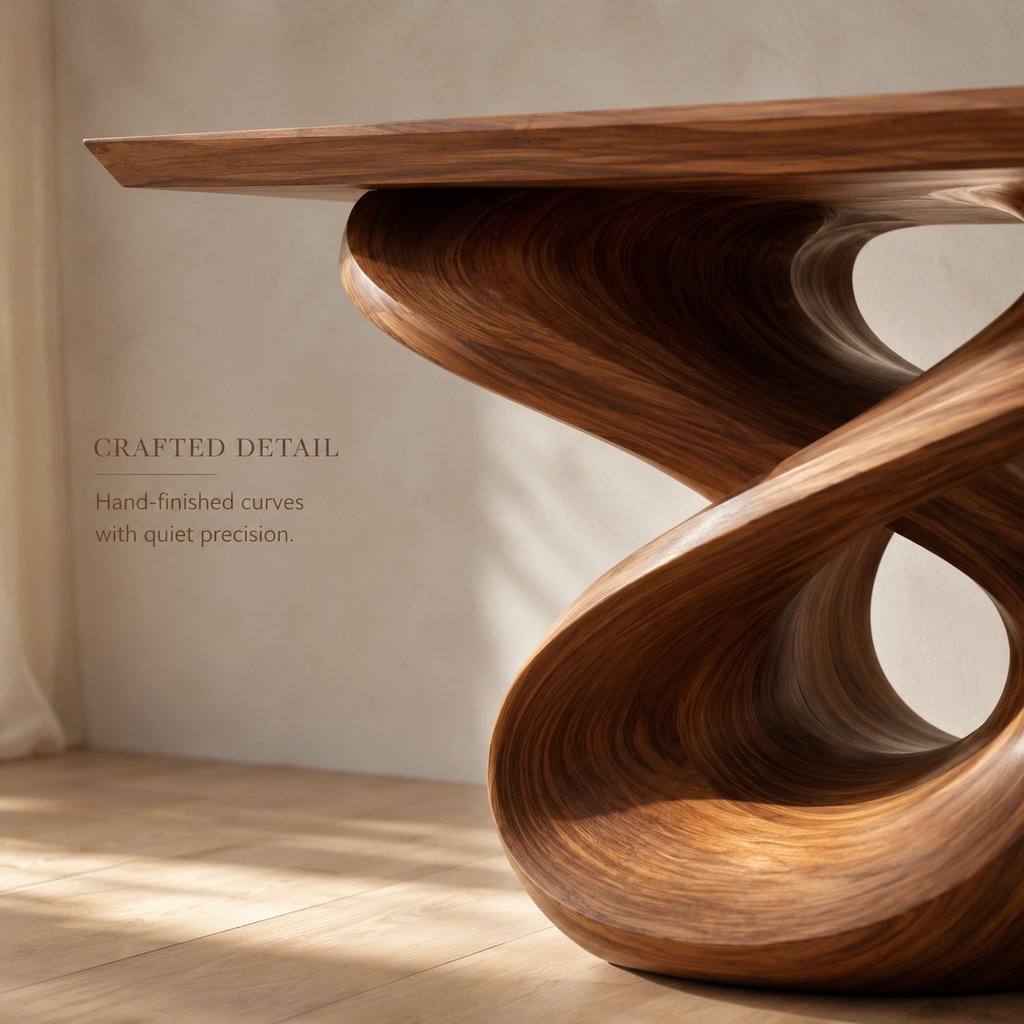 Dune Sculptural Hall Console Table - product detail 5