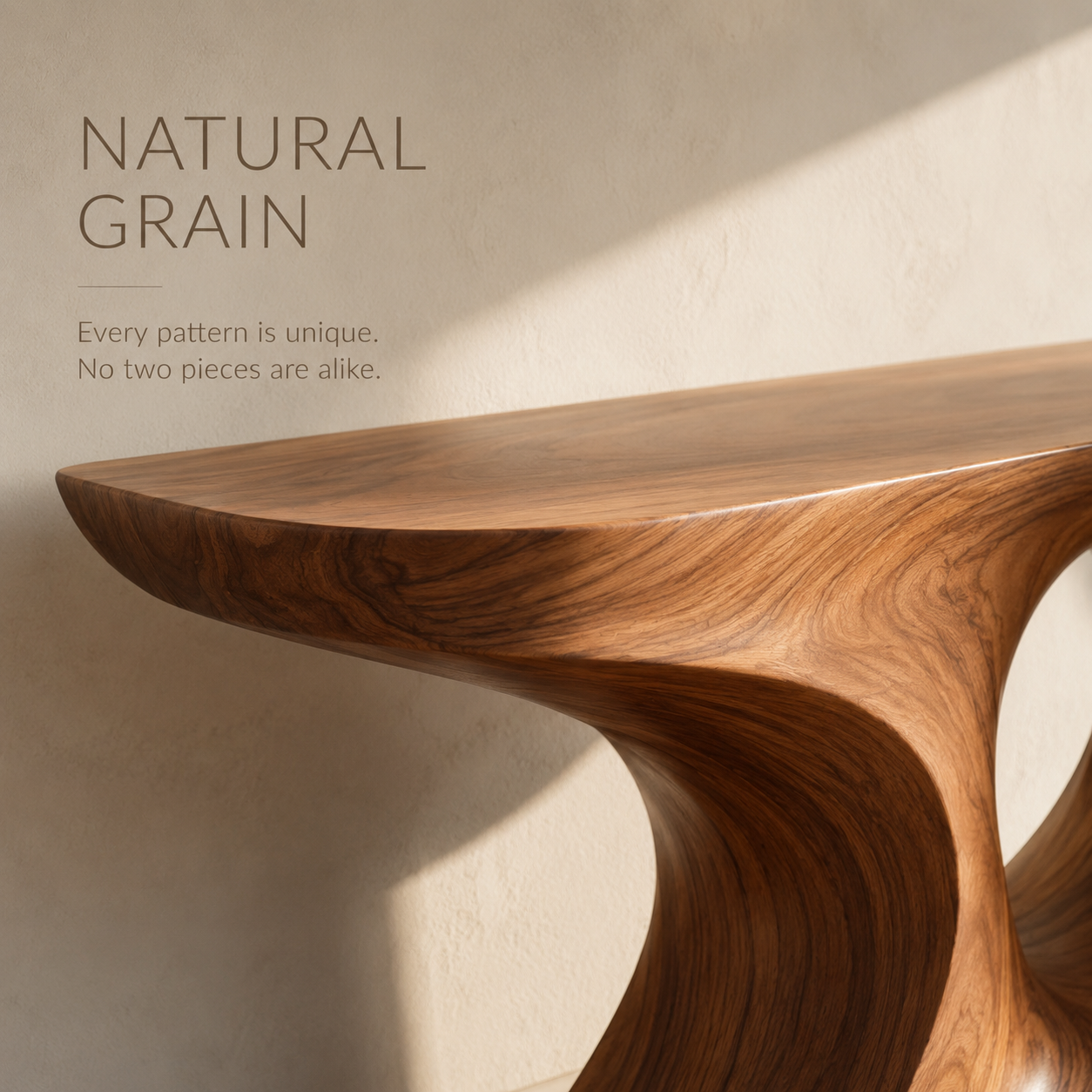 Nera Rounded Living Console Table - product detail 4