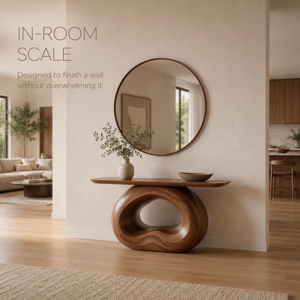 Koa Soft Edge Console Table - product detail 3