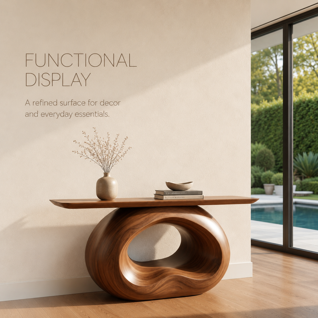 Koa Soft Edge Console Table - product detail 6