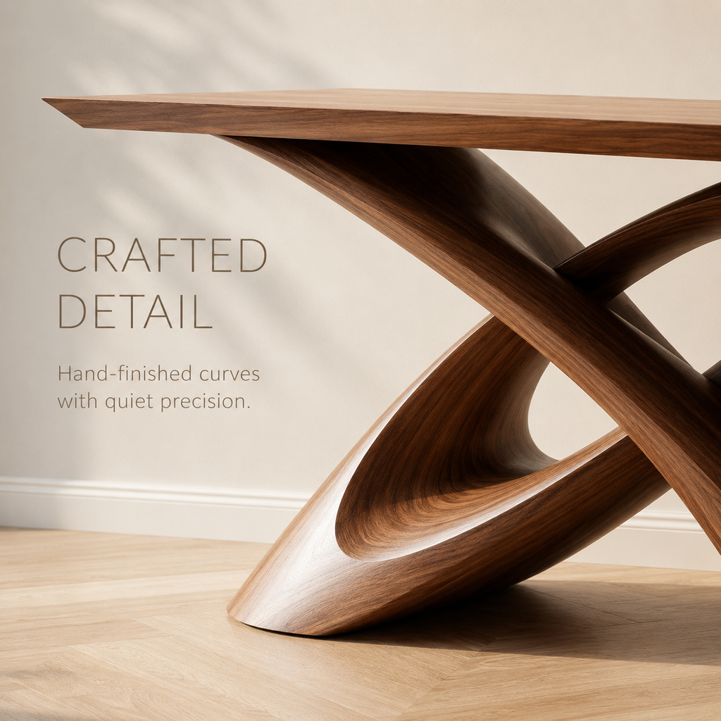 Oriel Pebble Edge Console Table - product detail 6