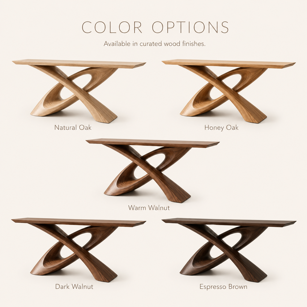 Oriel Pebble Edge Console Table - product detail 11