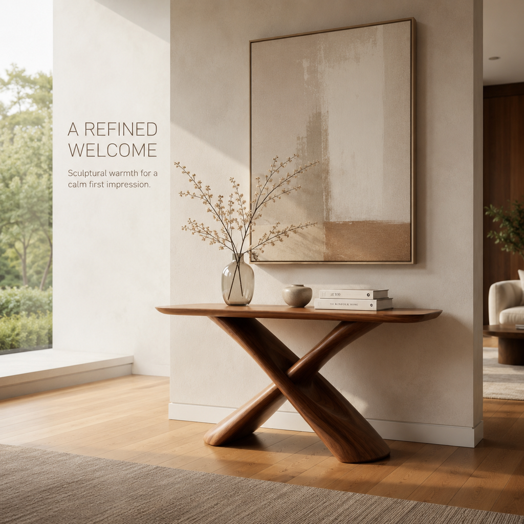 Sable Curved Console Table - product detail 1