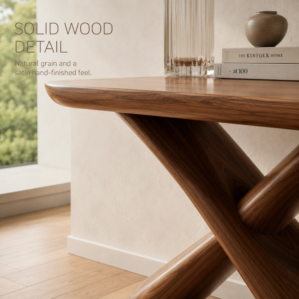 Sable Curved Console Table - product detail 5