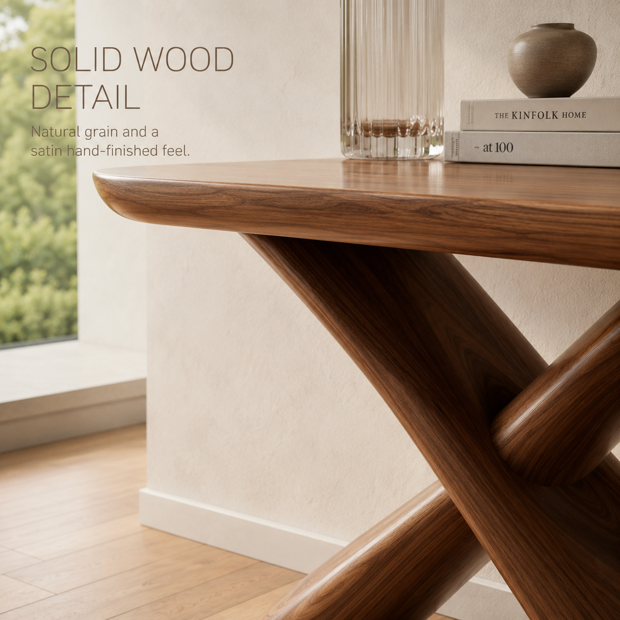 Sable Curved Console Table - product detail 5