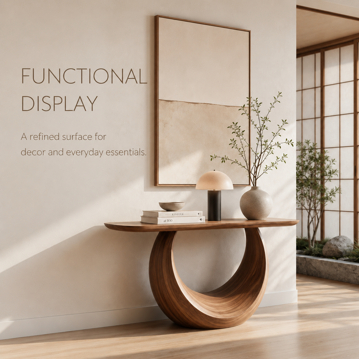 Eloise Rounded Statement Console Table - product detail 2